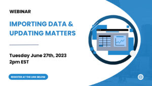 Importing data updating matters