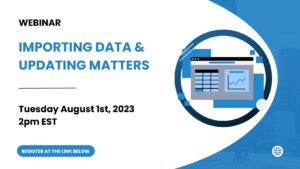 Importing data and updating matters