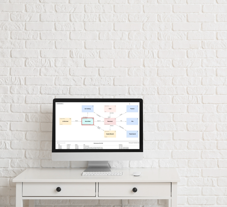AppColl Invention Manager on a desktop screen